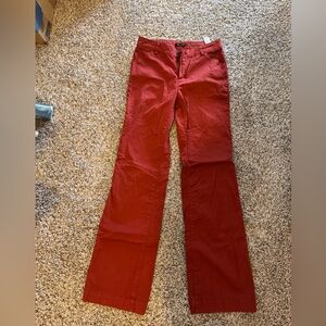 Massimo Dutti, size 4, terracotta chino pant.